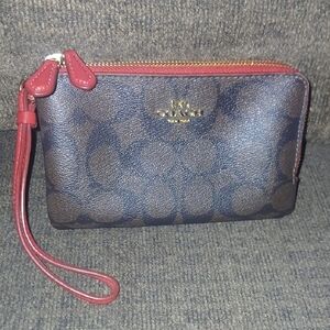 Coach Signature Double Wristlet